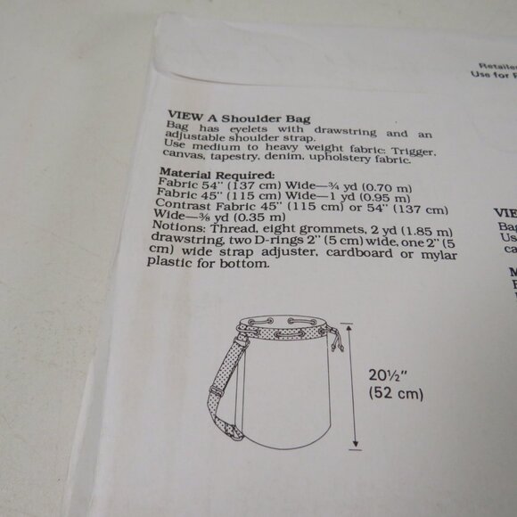 Kwik Sew 2036 Sewing Pattern Purses/Bags 3 styles/sizes UNCUT unopened - Picture 4 of 6